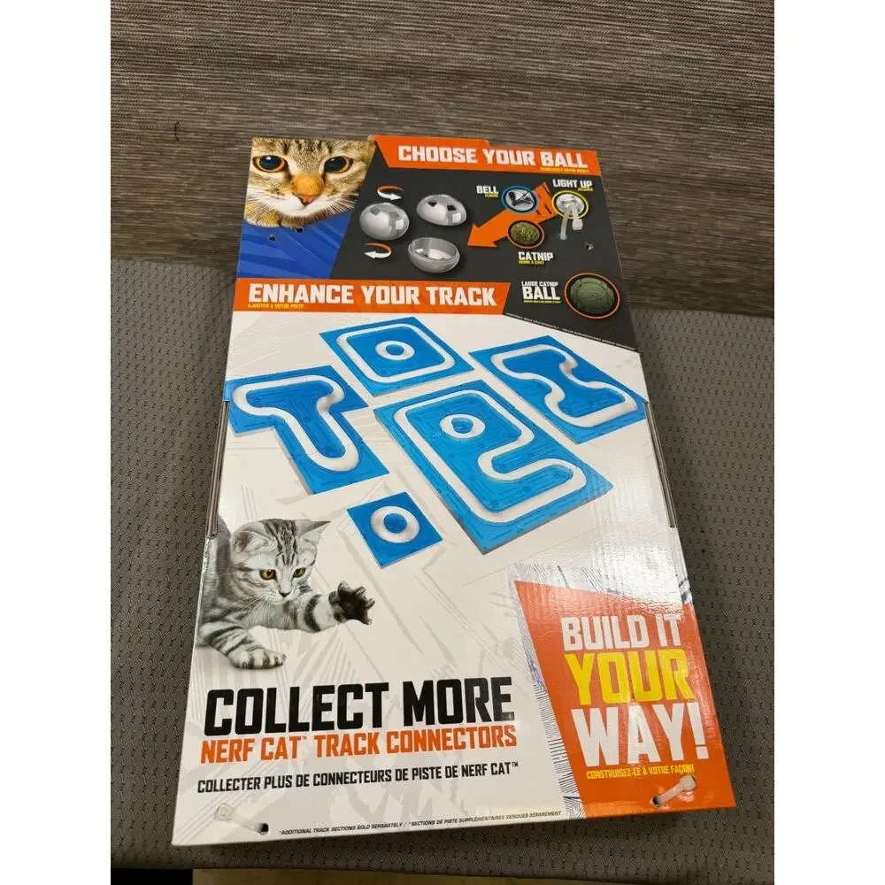 NERF Cat Customizable Modular Cat Track And LED Ball Combo BRAND NEW
